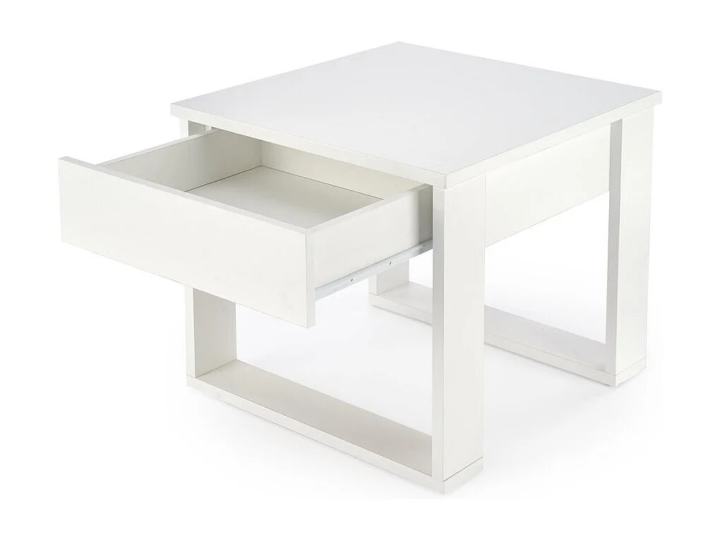 Table basse Nea/plateau de meuble plaqué/Blanc
