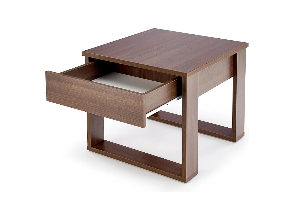 Table basse Nea/plateau de meuble plaqué/Brun