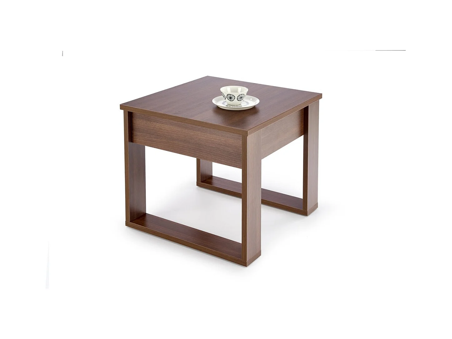 Table basse Nea/plateau de meuble plaqué/Brun