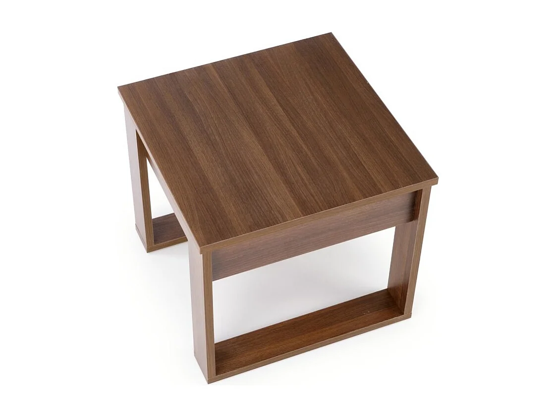 Table basse Nea/plateau de meuble plaqué/Brun