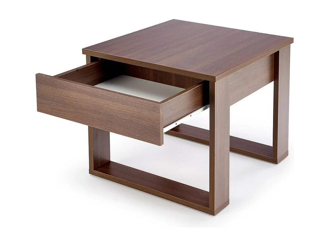 Table basse Nea/plateau de meuble plaqué/Brun