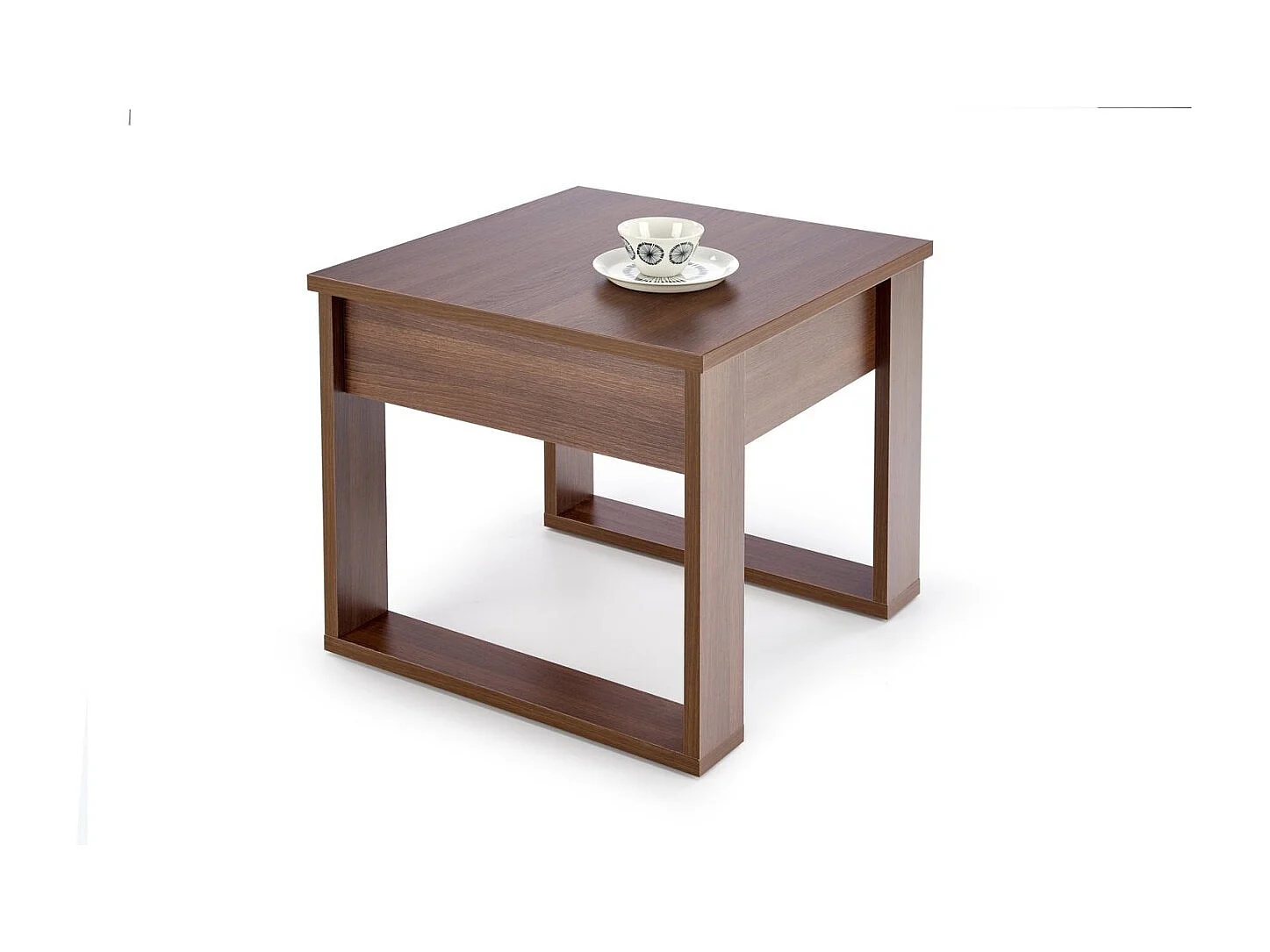 Table basse Nea/plateau de meuble plaqué/Brun