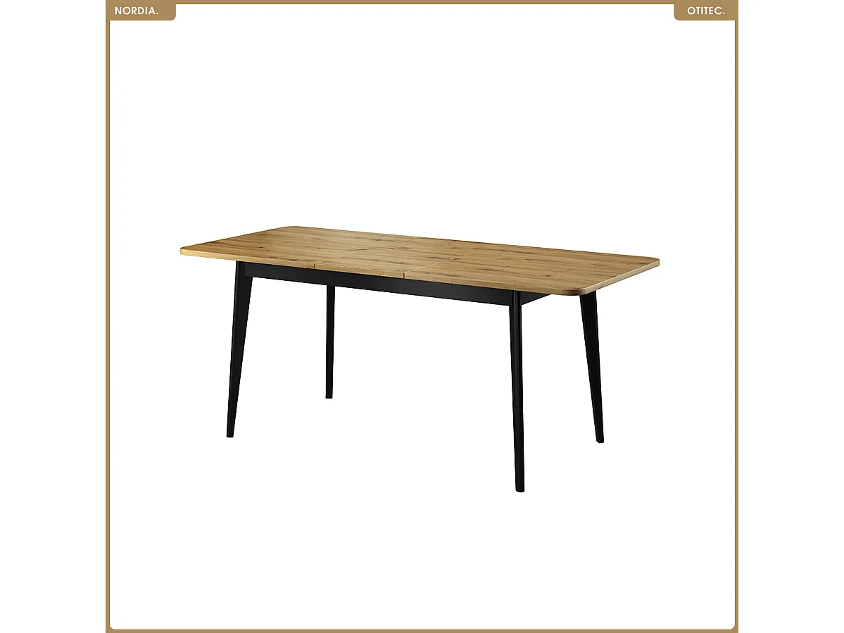 Table extensible - L.140-180 x H.76 x P.80 cm - NORDIA