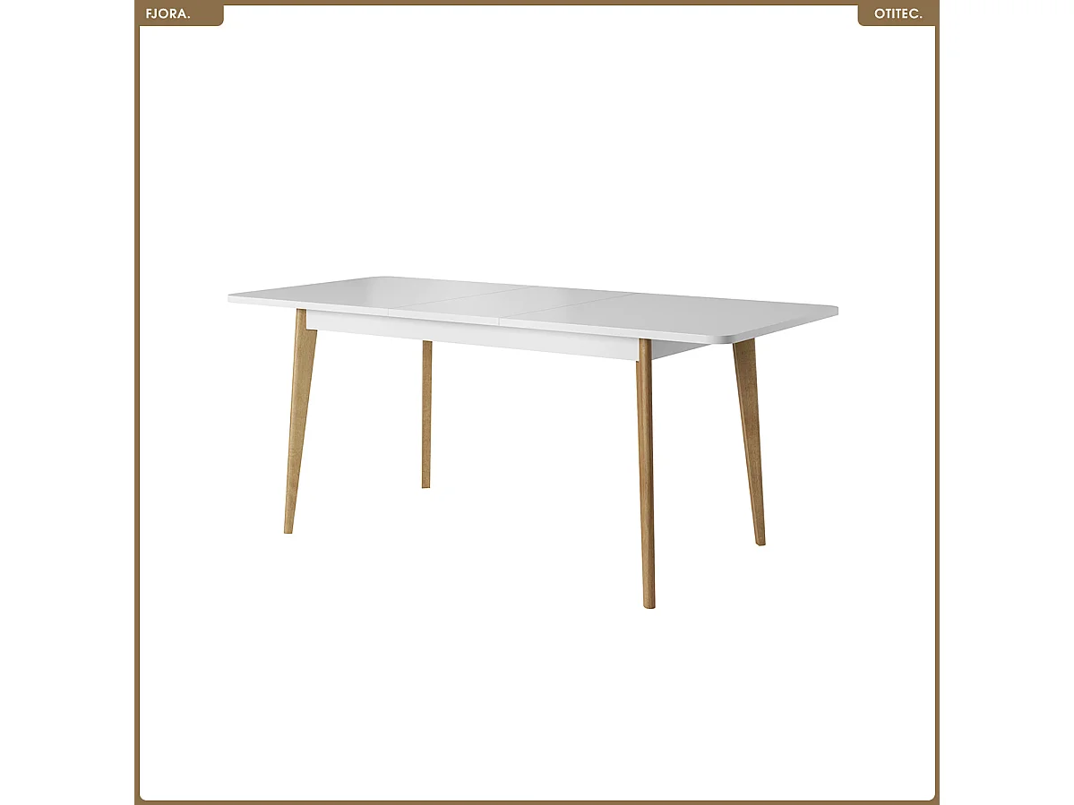 Table extensible - L.140-180 x H.76 x P.80 cm - FJORA