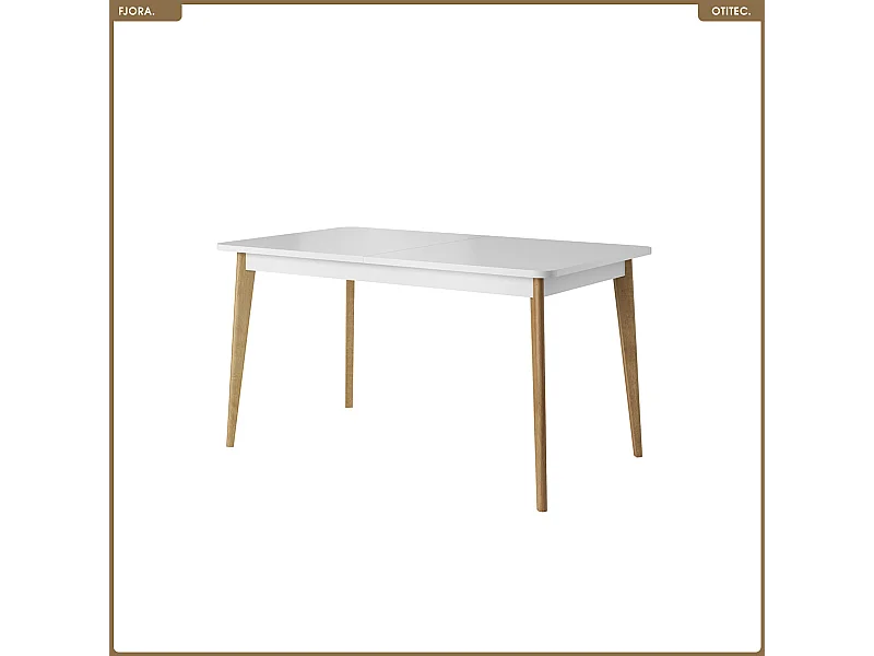 Table extensible - L.140-180 x H.76 x P.80 cm - FJORA