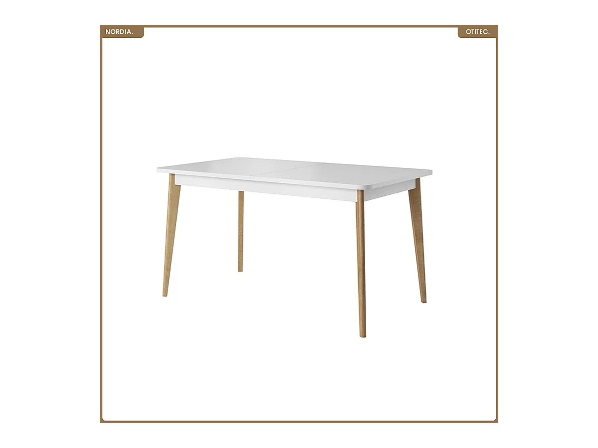 Table extensible - L.140-180 x H.76 x P.80 cm - NORDIA