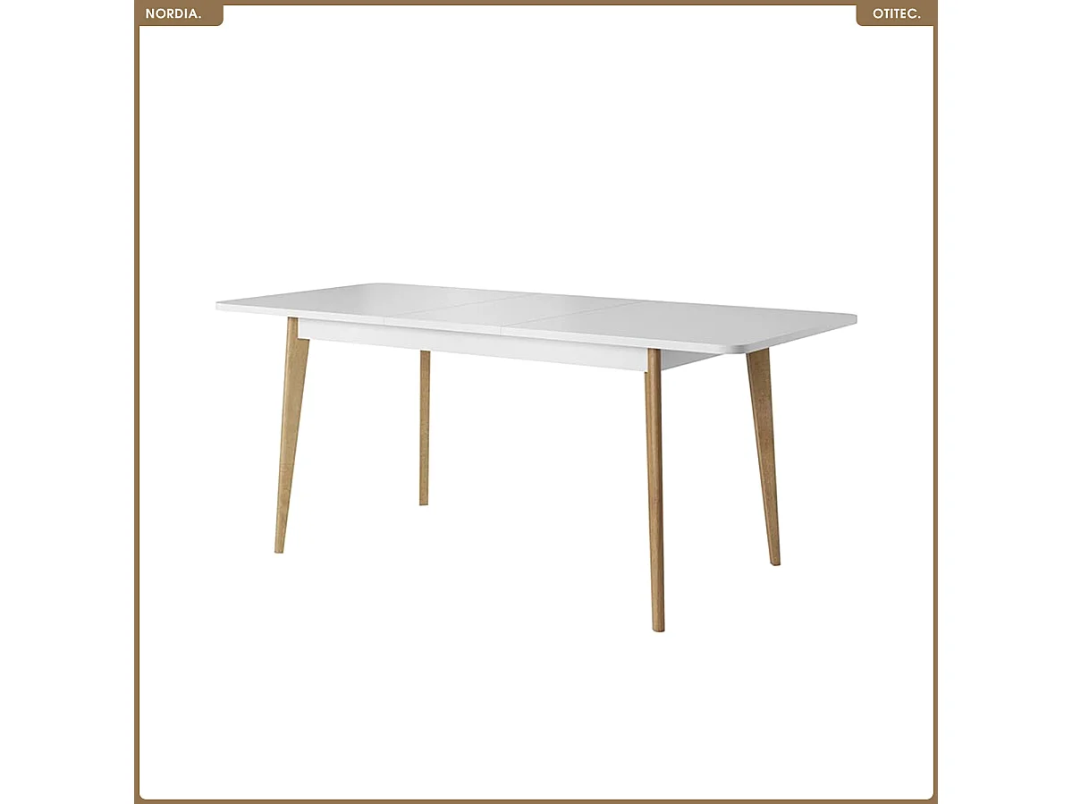 Table extensible - L.140-180 x H.76 x P.80 cm - NORDIA