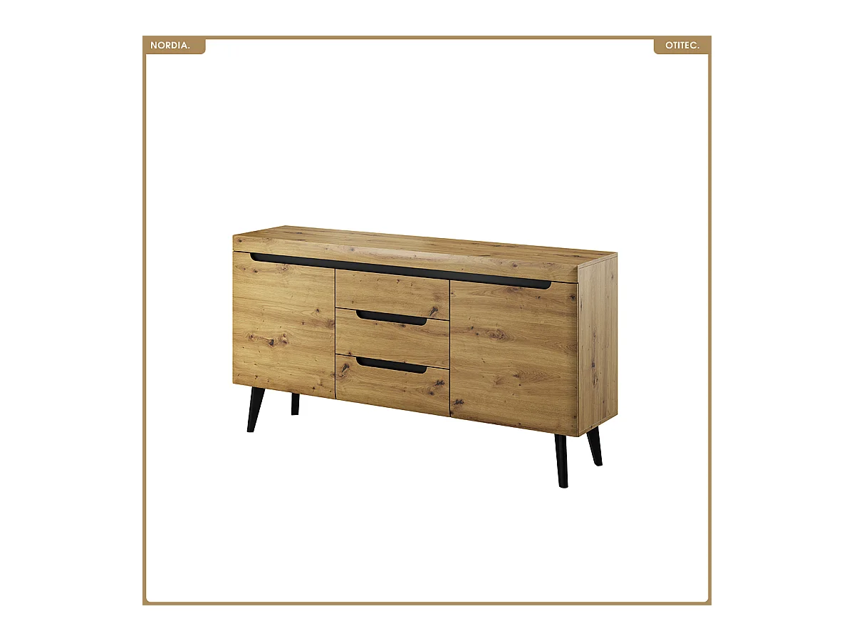 Commode - L.160 x H.83 x P.40 cm - NORDIA