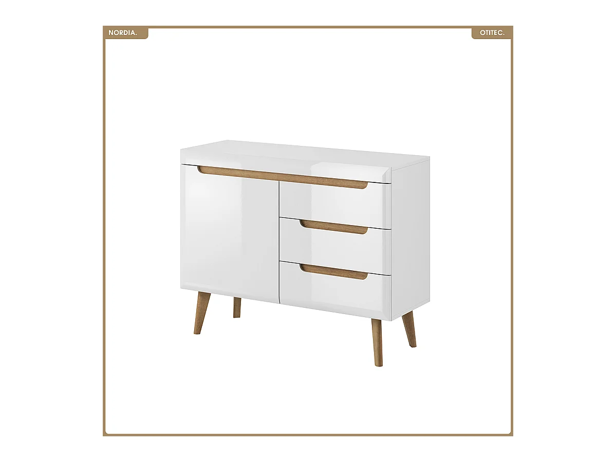 Commode - L.107 x H.83 x P.40 cm - NORDIA