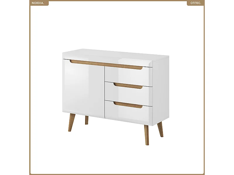 Commode - L.107 x H.83 x P.40 cm - NORDIA
