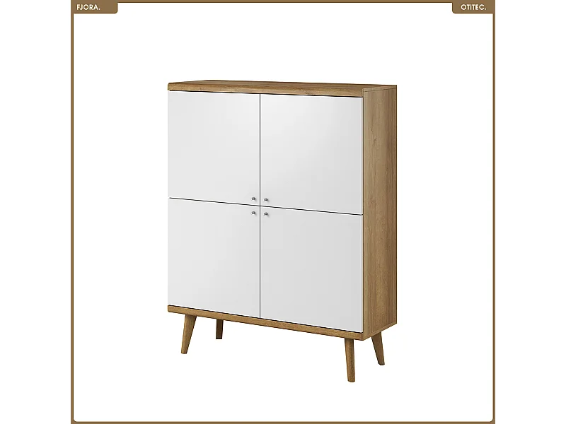 Commode - L.107 x H.134 x P.40 cm - FJORA