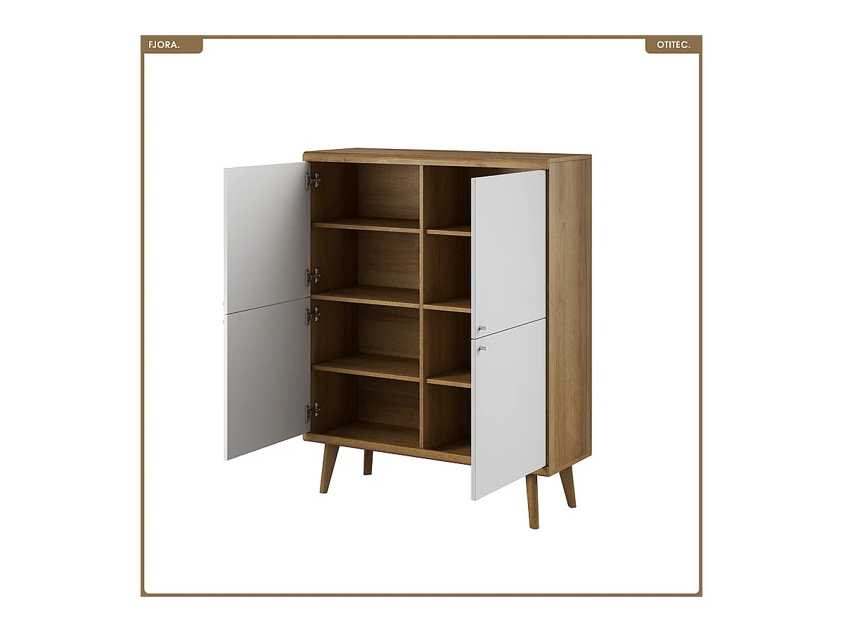 Commode - L.107 x H.134 x P.40 cm - FJORA