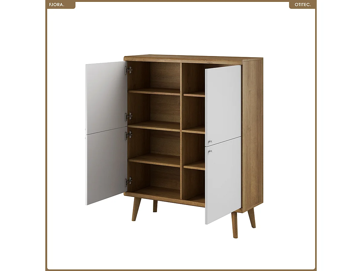 Commode - L.107 x H.134 x P.40 cm - FJORA