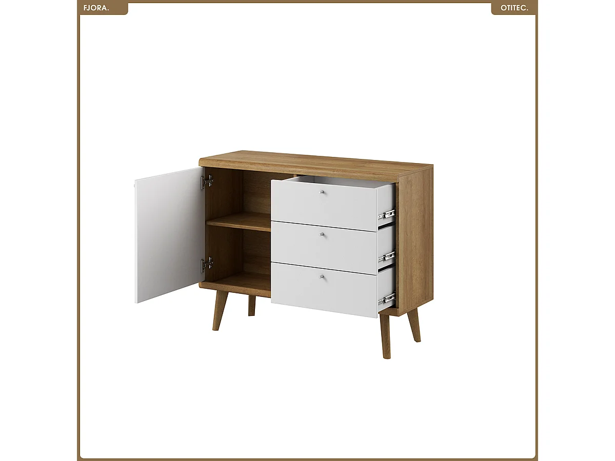 Commode - L.107 x H.83 x P.40 cm - FJORA