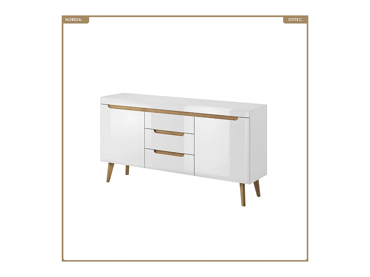 Commode - L.160 x H.83 x P.40 cm - NORDIA