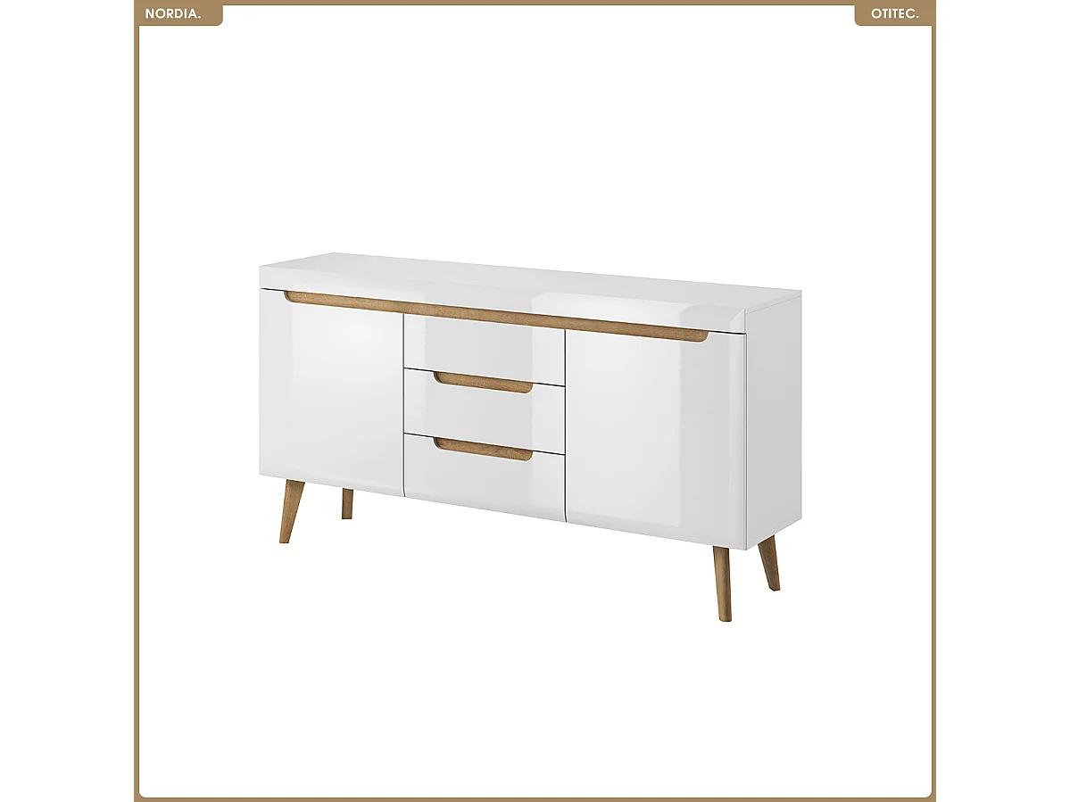 Commode - L.160 x H.83 x P.40 cm - NORDIA