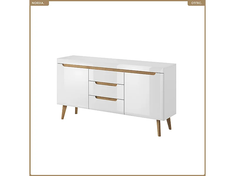 Commode - L.160 x H.83 x P.40 cm - NORDIA