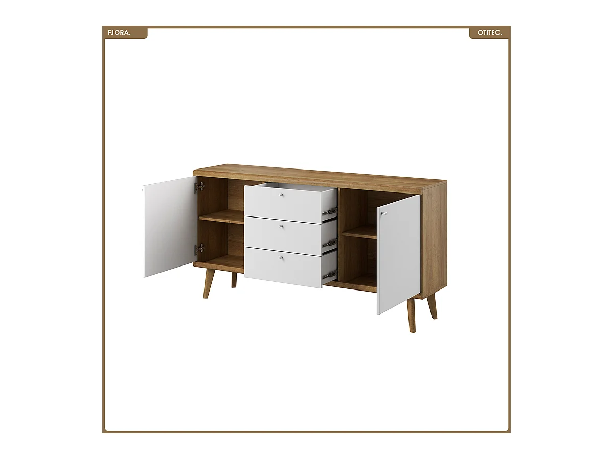 Commode - L.160 x H.83 x P.40 cm - FJORA