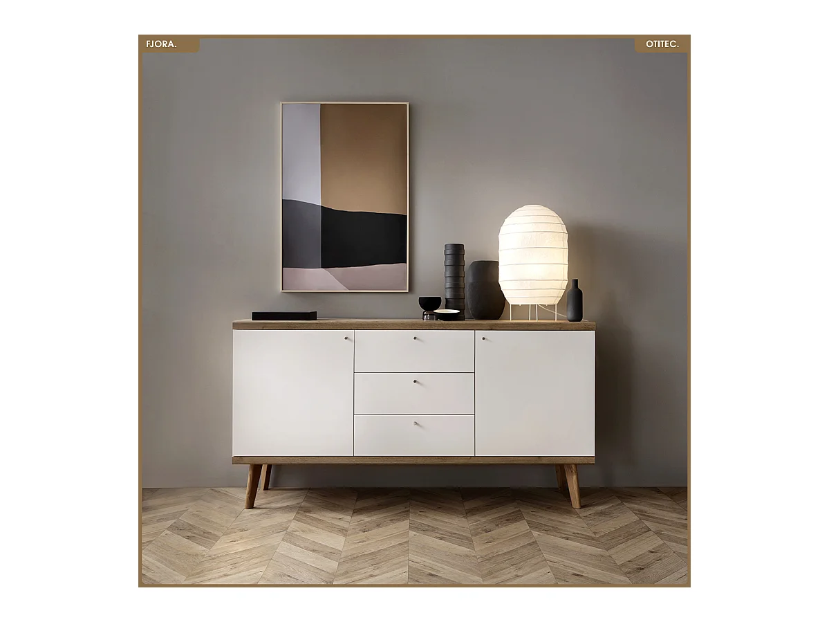 Commode - L.160 x H.83 x P.40 cm - FJORA