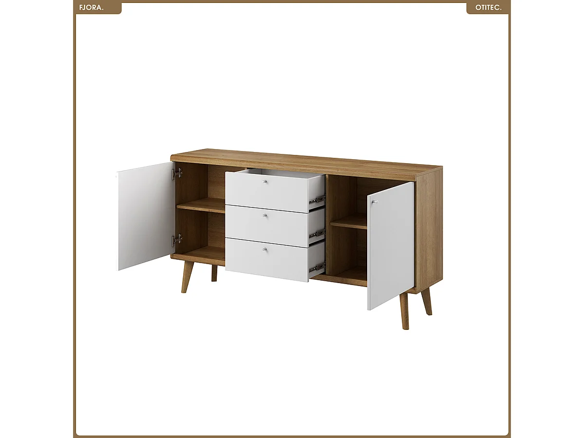 Commode - L.160 x H.83 x P.40 cm - FJORA