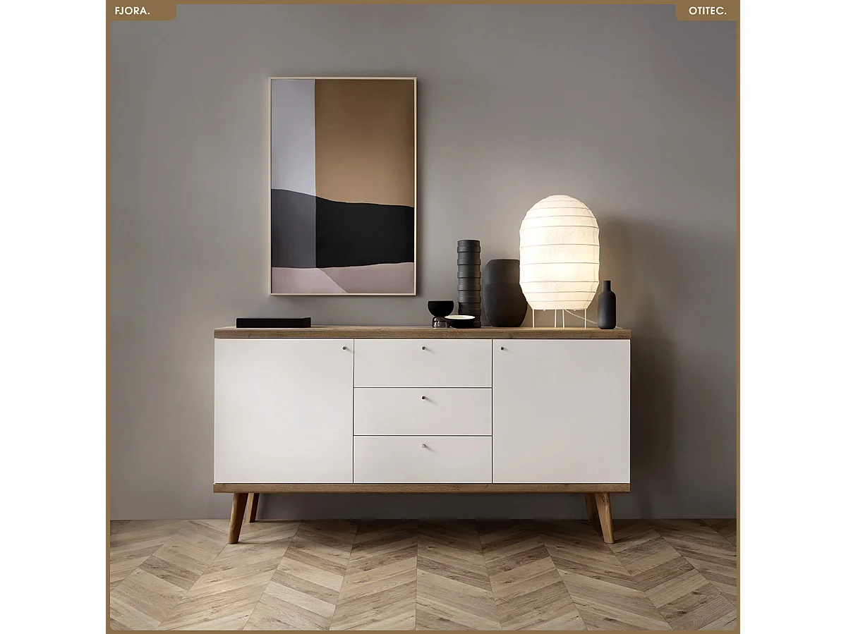 Commode - L.160 x H.83 x P.40 cm - FJORA