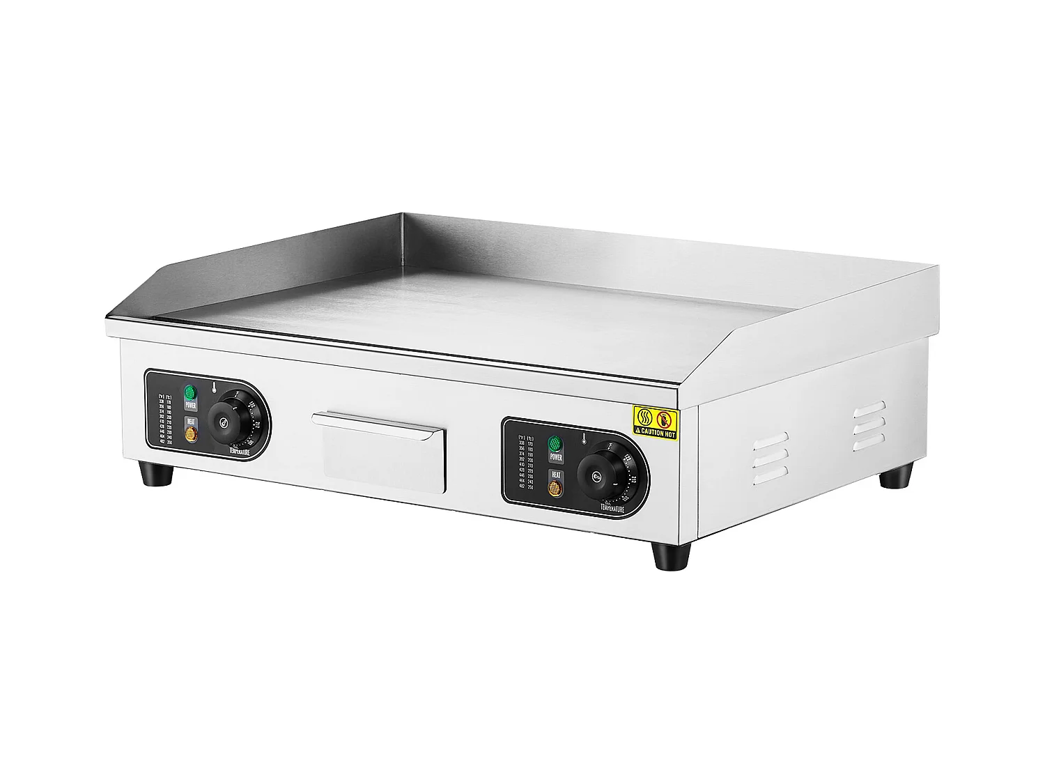 Elektrische Pfanne SucceBuy 4000 W, Gewerbliche Elektrische Kochplatte mit Glatter Oberfläche