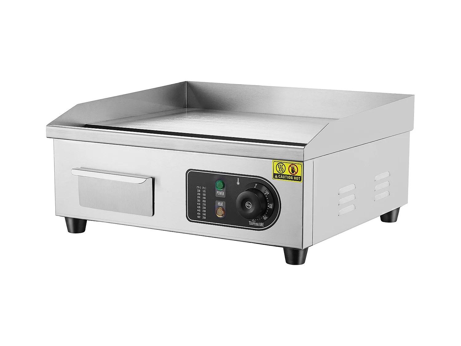 Plancha Électrique SucceBuy 2800 W, Gril à Dessus Plat pour Comptoir, 122 ℉ à 572 ℉