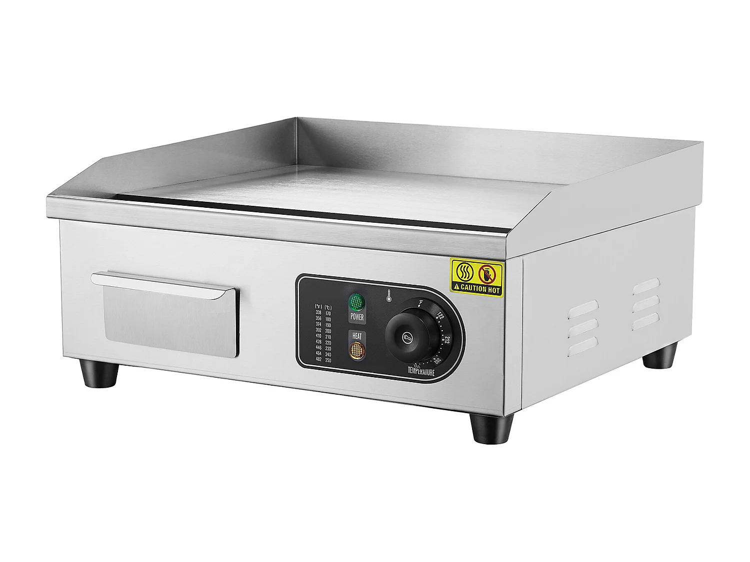 Plancha Électrique SucceBuy 2800 W, Gril à Dessus Plat pour Comptoir, 122 ℉ à 572 ℉