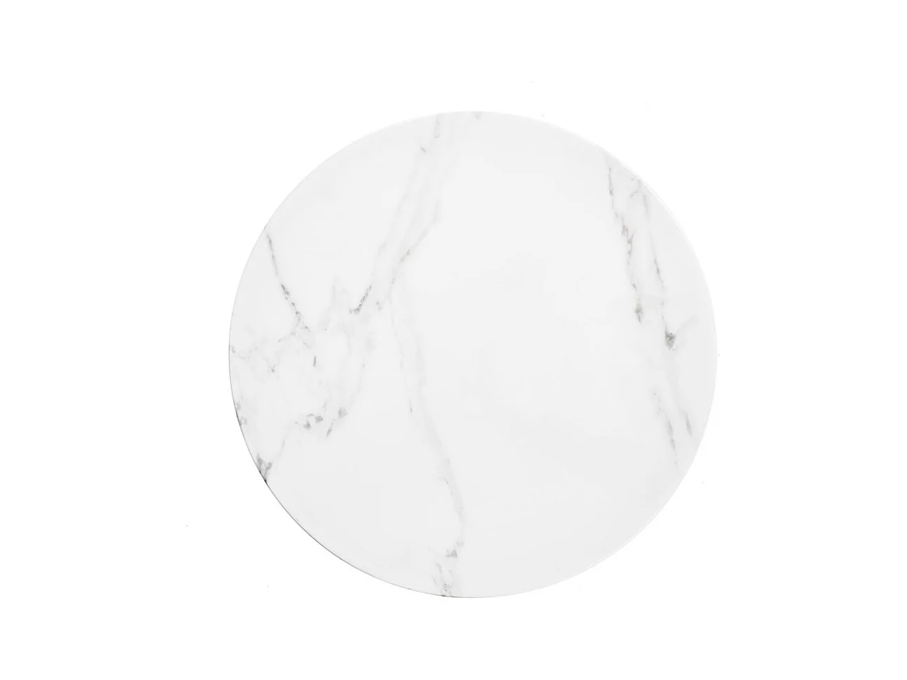 Table basse Madison/Acier/Verre/Blanc&Or