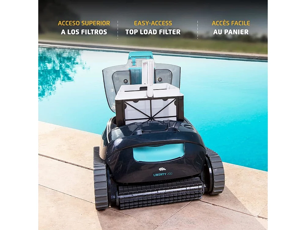 Dolphin Robot electrique de piscine sans fil fond, parois et ligne d'eau - liberty 200