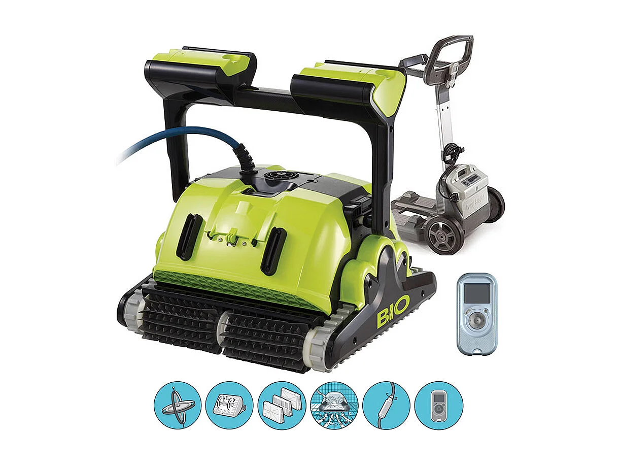 Dolphin Robot electrique de piscine fond, parois et ligne d'eau + caddy - supreme bio