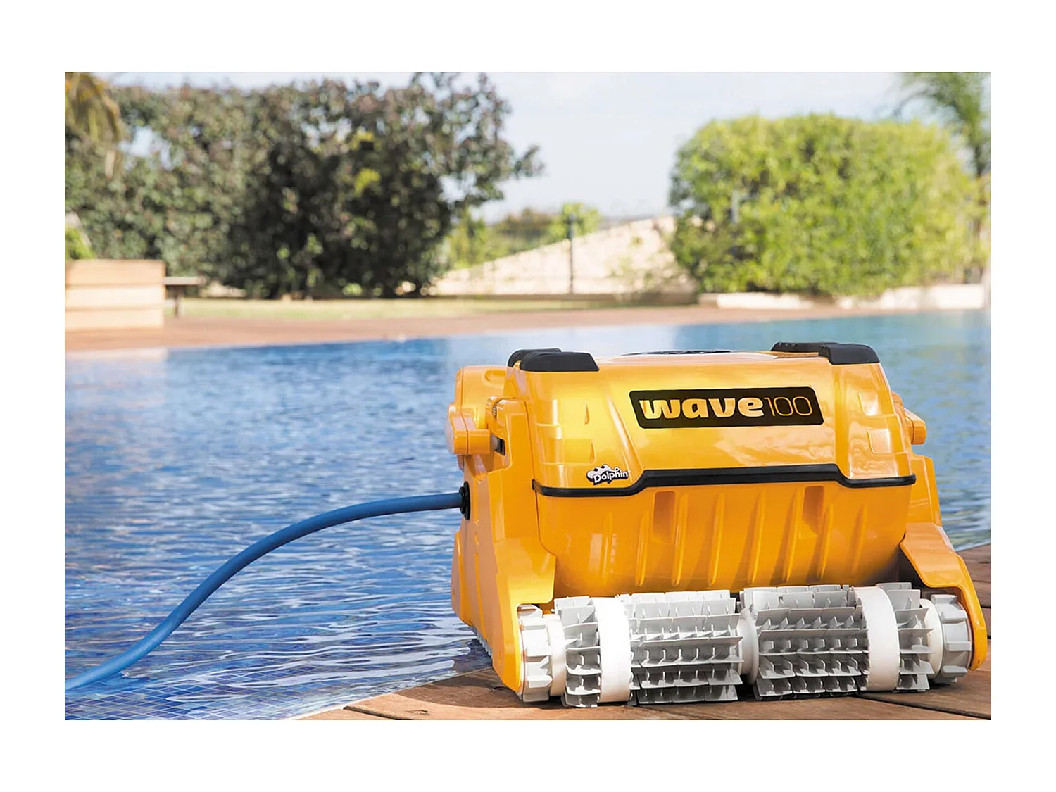 Dolphin Robot electrique de piscine professionnel 25m brosse combinée - wave 100