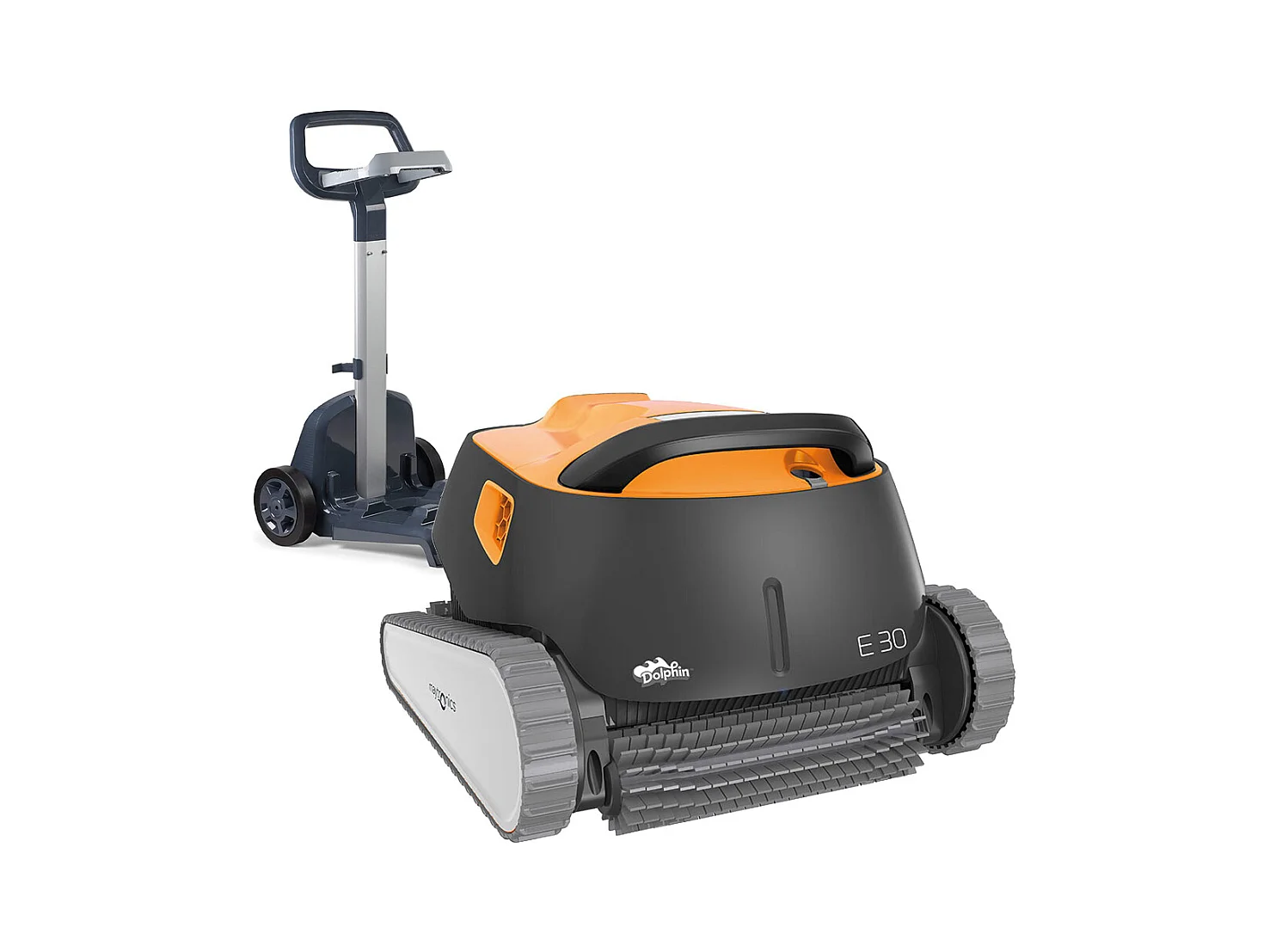 Dolphin Robot électrique de piscine fond, parois et ligne d'eau programmable avec chariot - e30 + caddy