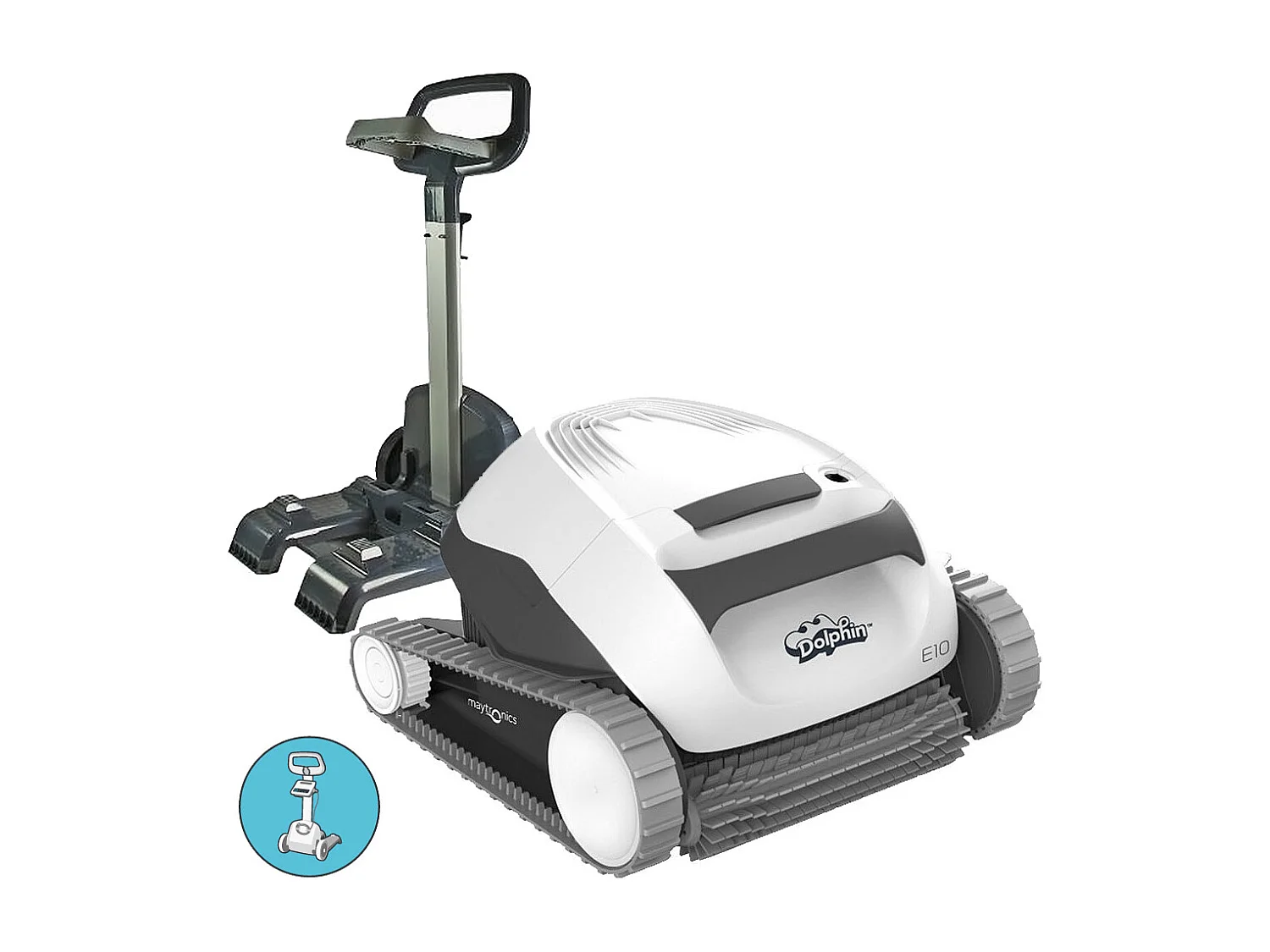 Dolphin Robot electrique de piscine fond avec chariot - e10 + caddy