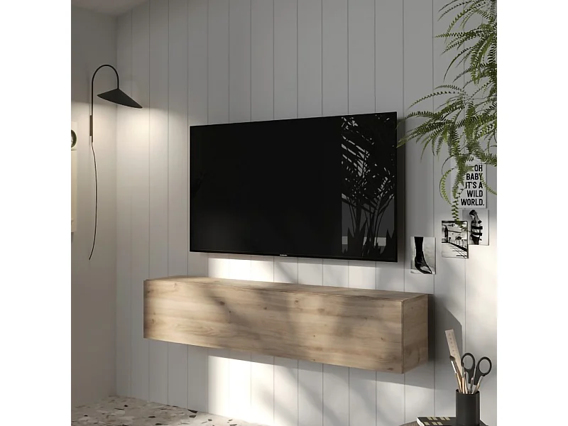 Porta tv sospeso 138x29 cm rovere PTL33