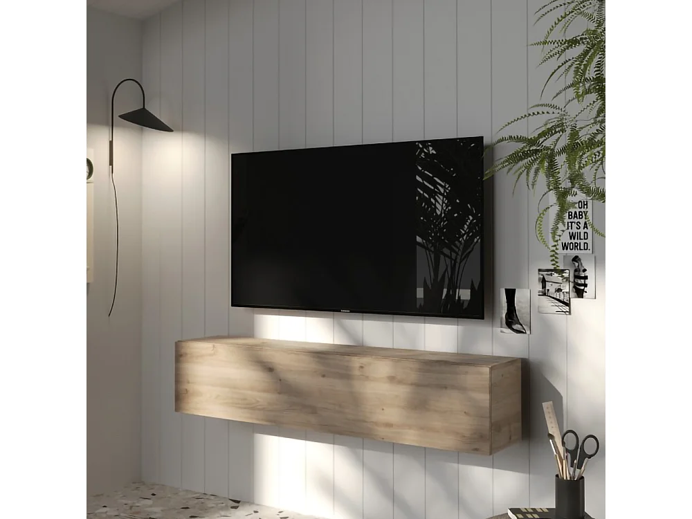 Porta tv sospeso 138x29 cm rovere PTL33