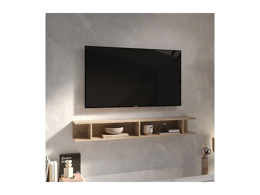 Mensola porta tv 138x19 cm rovere PTL29
