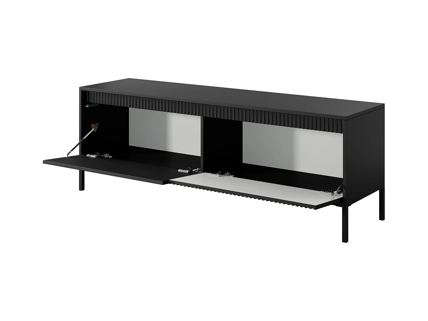 Mobile porta tv moderno 187x53cm nero PTVLK25