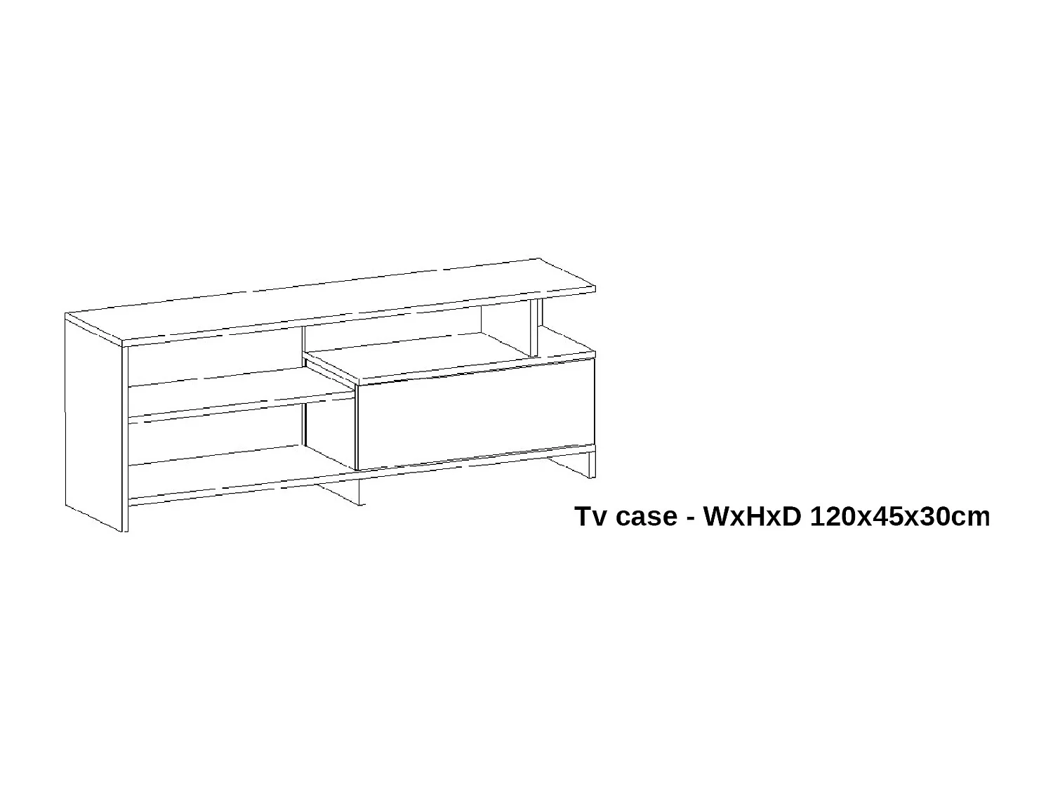 Mobile per tv moderno rovere PTG4