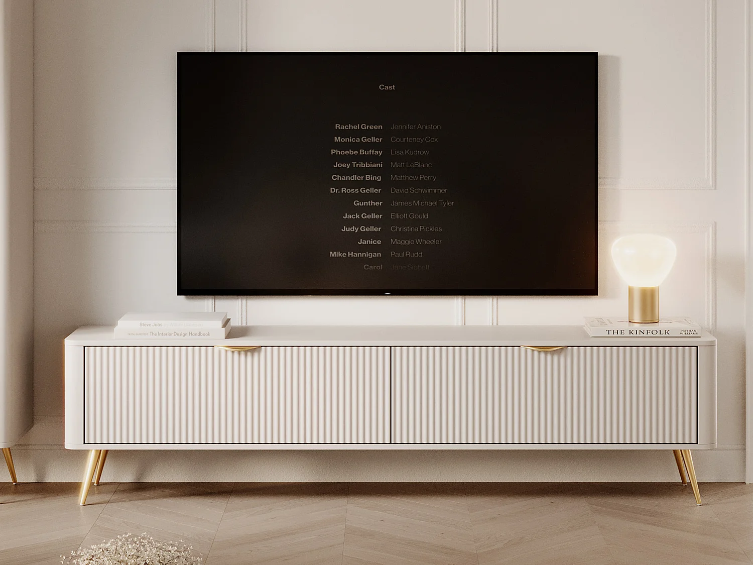 Mobile porta tv moderno 200X51cm beige PTVLK10