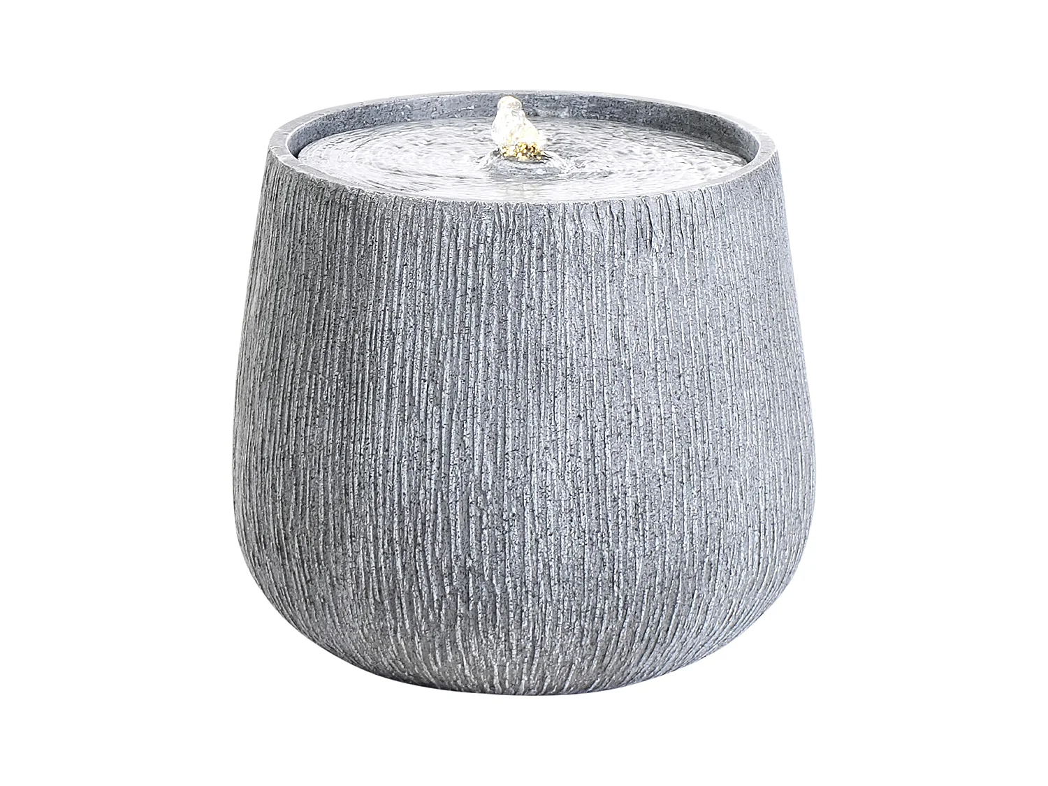 Gartenbrunnen LED CASCATA Grau