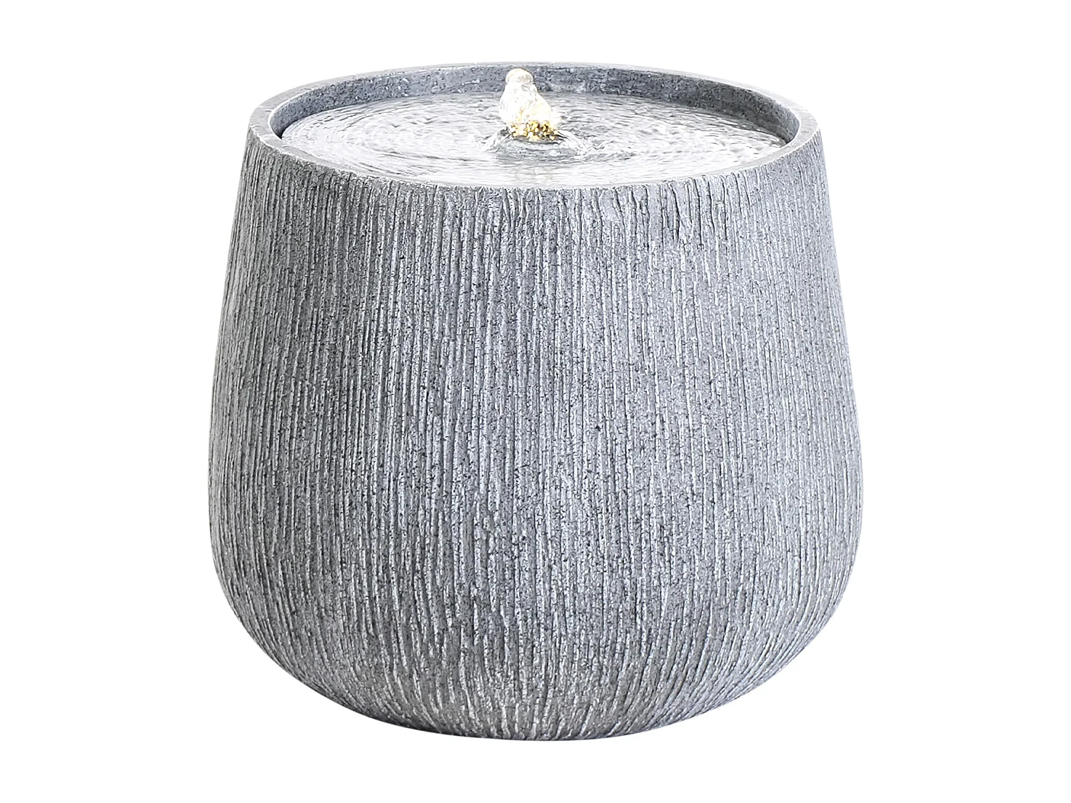 Gartenbrunnen LED CASCATA Grau