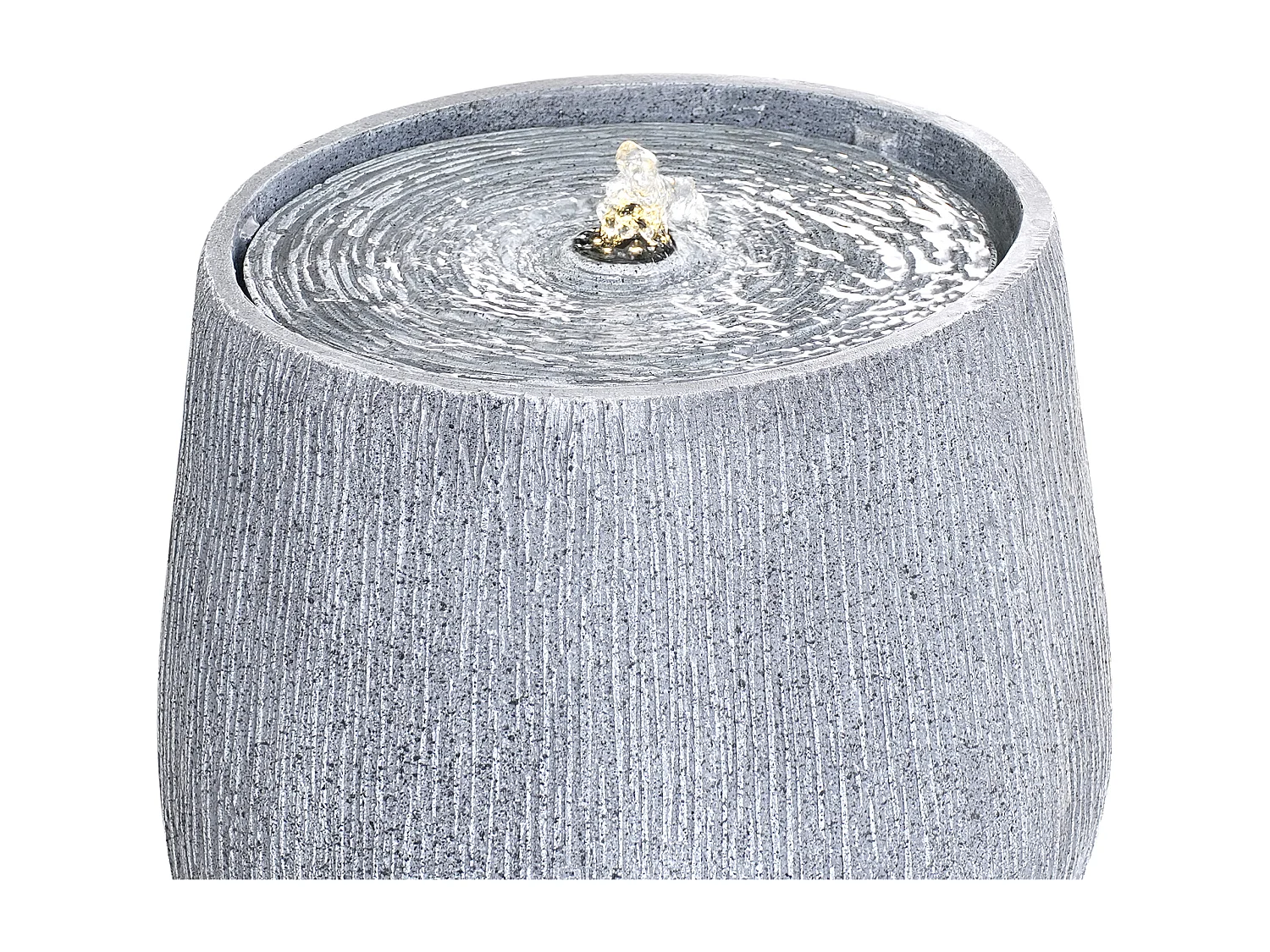 Gartenbrunnen LED CASCATA Grau