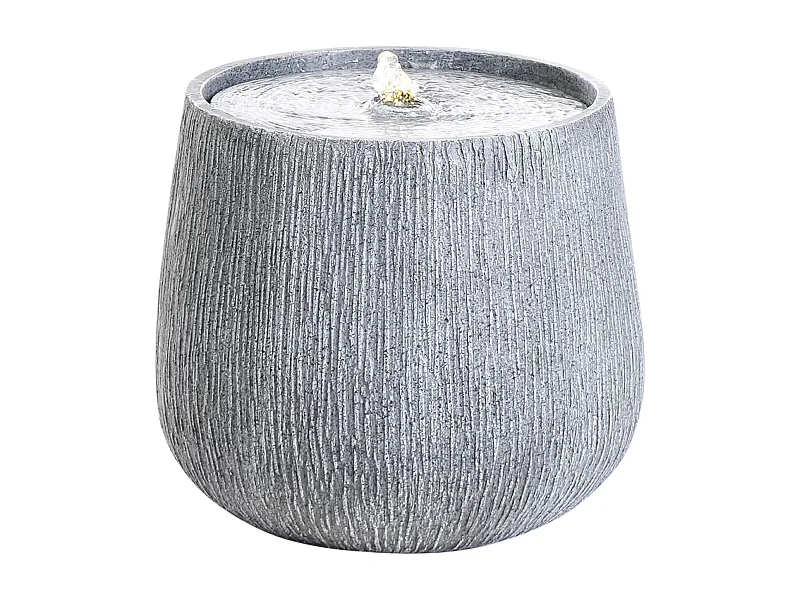 Gartenbrunnen LED CASCATA Grau