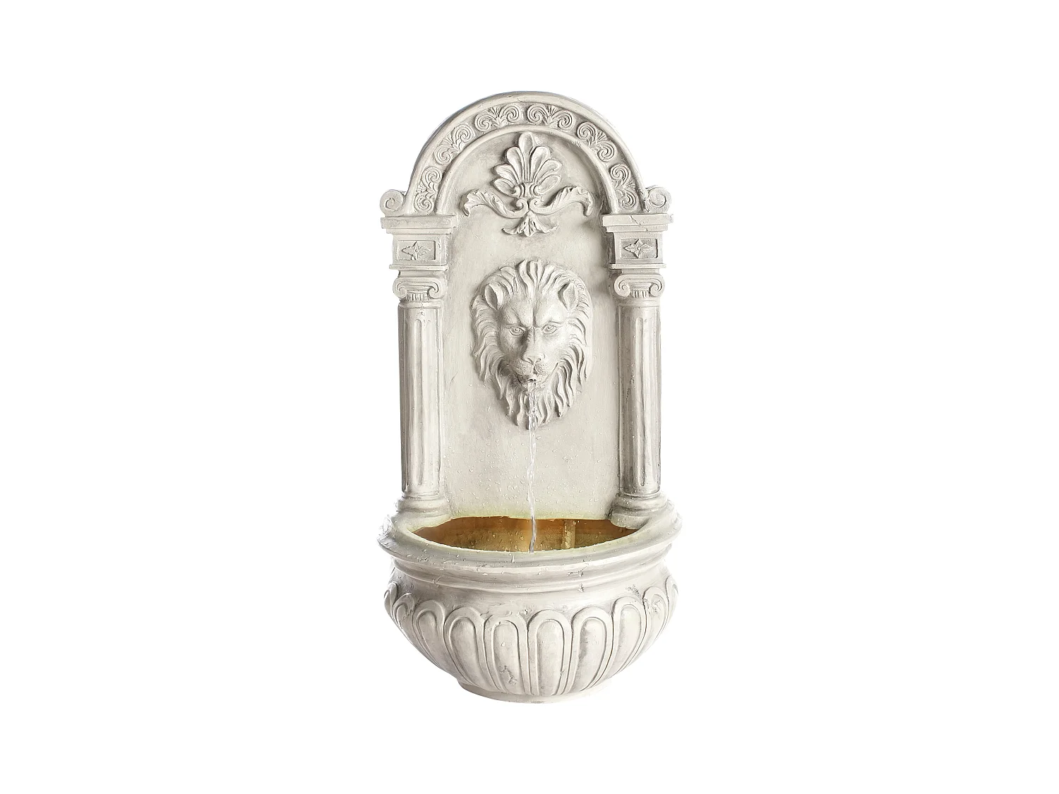 Gartenbrunnen LED MARMORE Hellbeige