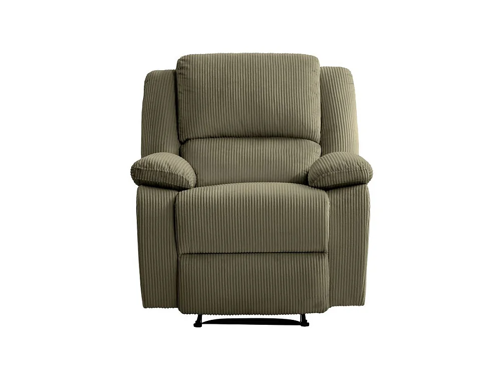 RELAXXO - Fauteuil relaxation manuel LEO en velours côtelé - Vert