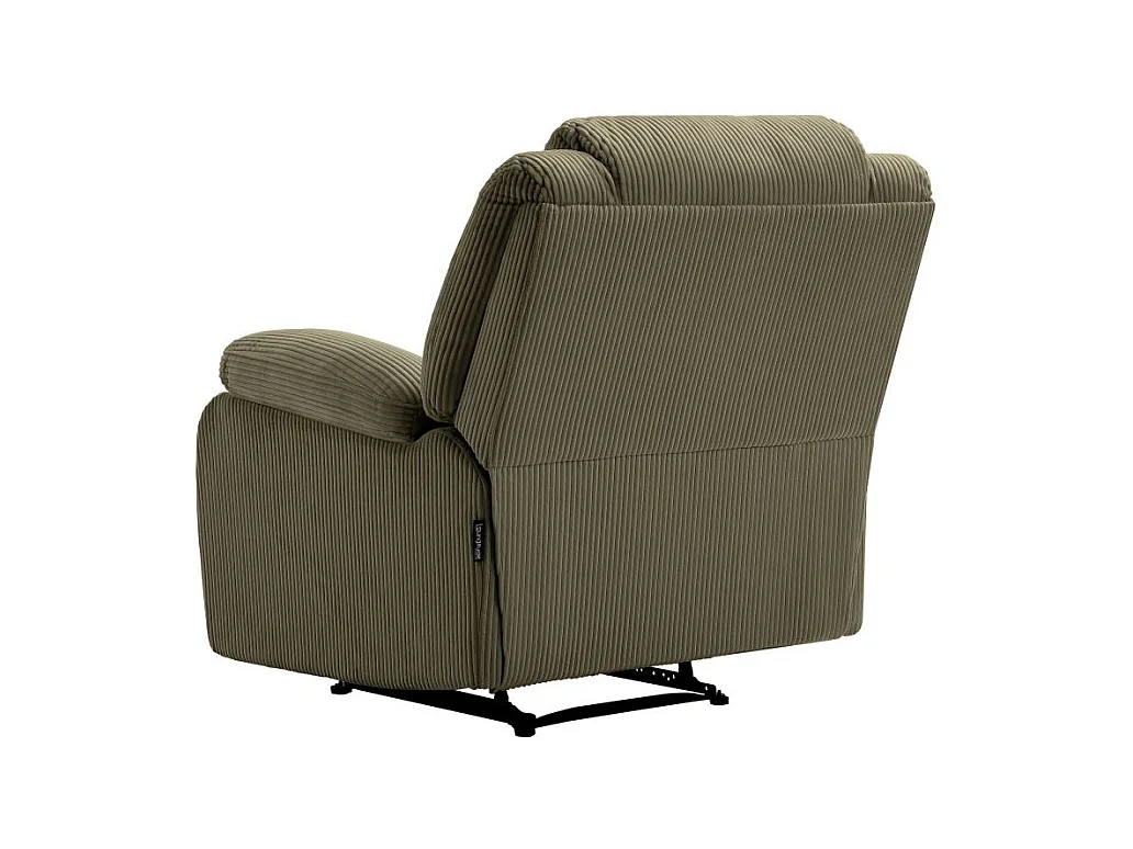 RELAXXO - Fauteuil relaxation manuel LEO en velours côtelé - Vert