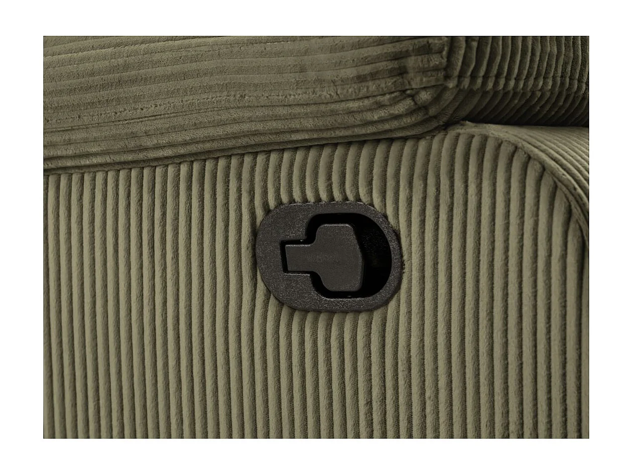 RELAXXO - Fauteuil relaxation manuel LEO en velours côtelé - Vert