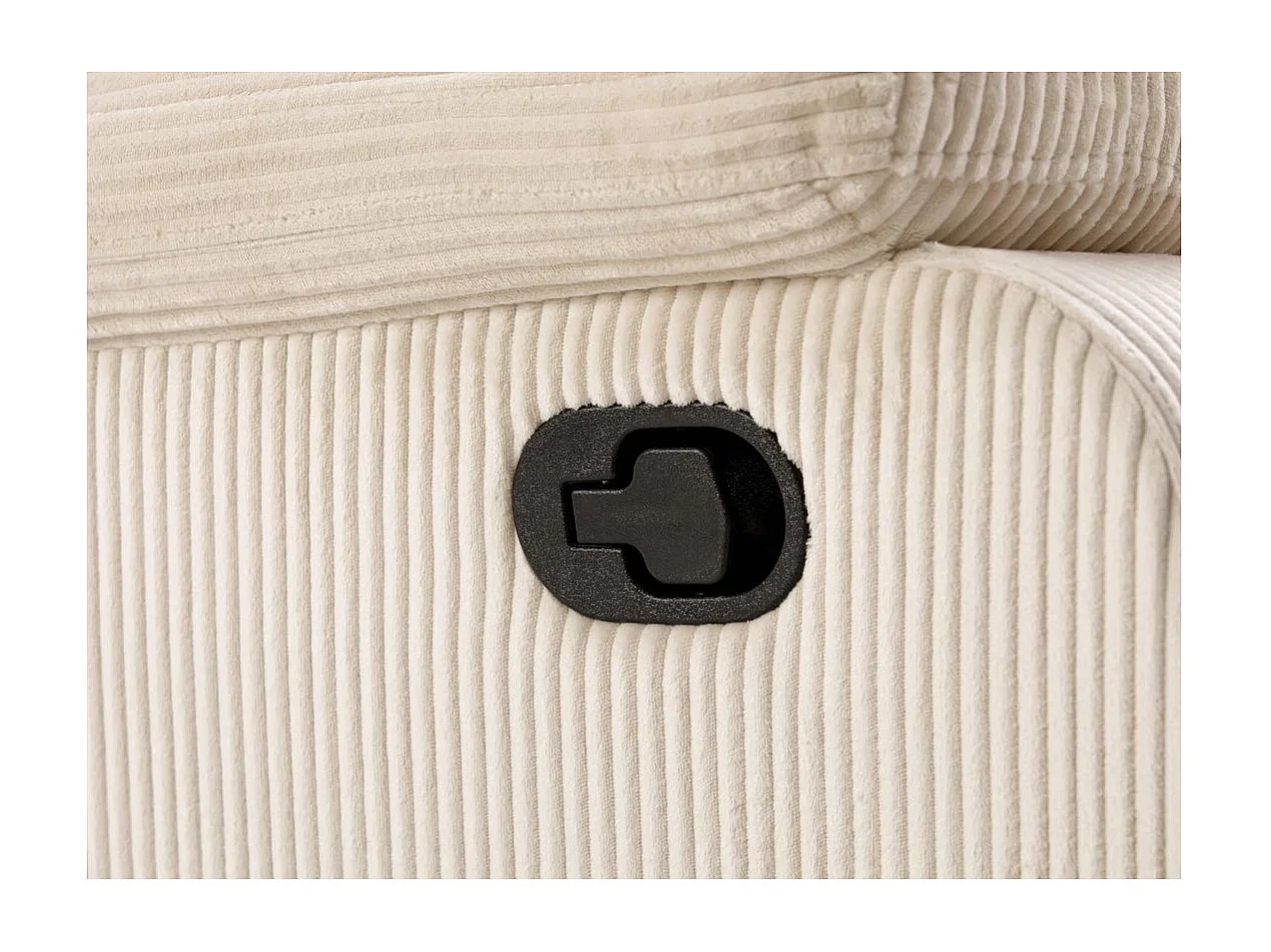 RELAXXO - Fauteuil relaxation manuel LEO en velours côtelé - Beige