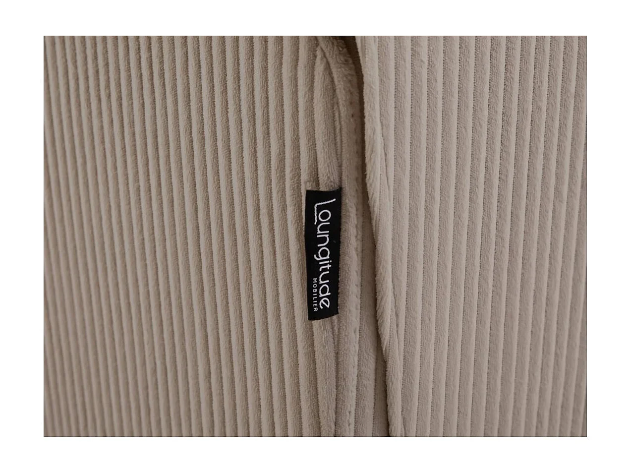 RELAXXO - Fauteuil relaxation manuel LEO en velours côtelé - Taupe